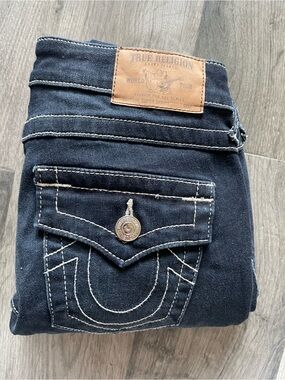 True Religion Dark Wash Super Skinny Jeans